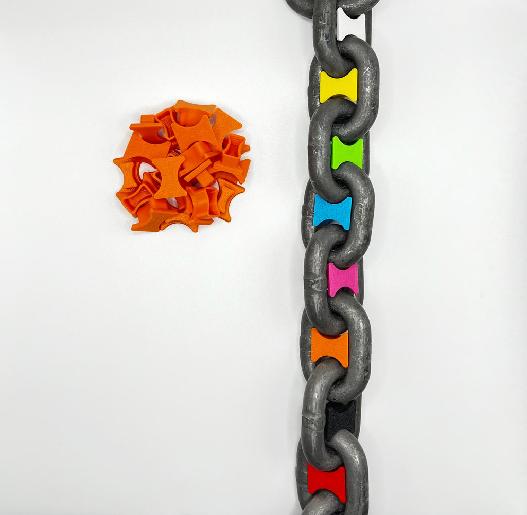 Bright BLUE Anchor Chain Markers - High-Visibility, Weather-Resistant, Easy Install Marine Accessories for Safe Boat Anchoring