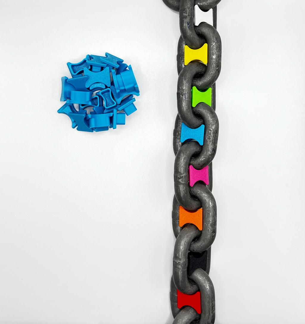 Bright ORANGE Anchor Chain Markers - High-Visibility, Weather-Resistant, Easy Install Marine Accessories for Safe Boat Anchoring