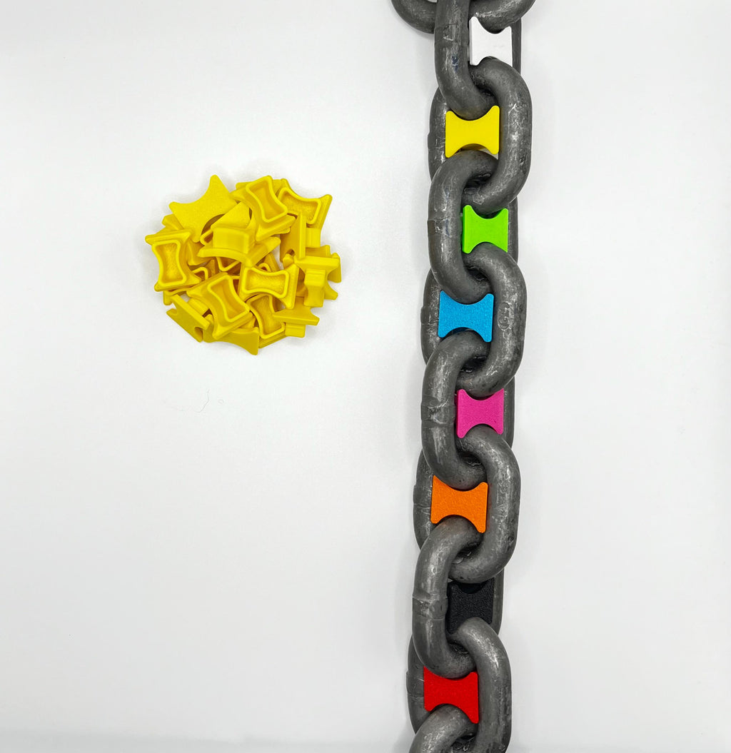 Bright PINK Anchor Chain Markers - High-Visibility, Weather-Resistant, Easy Install Marine Accessories for Safe Boat Anchoring