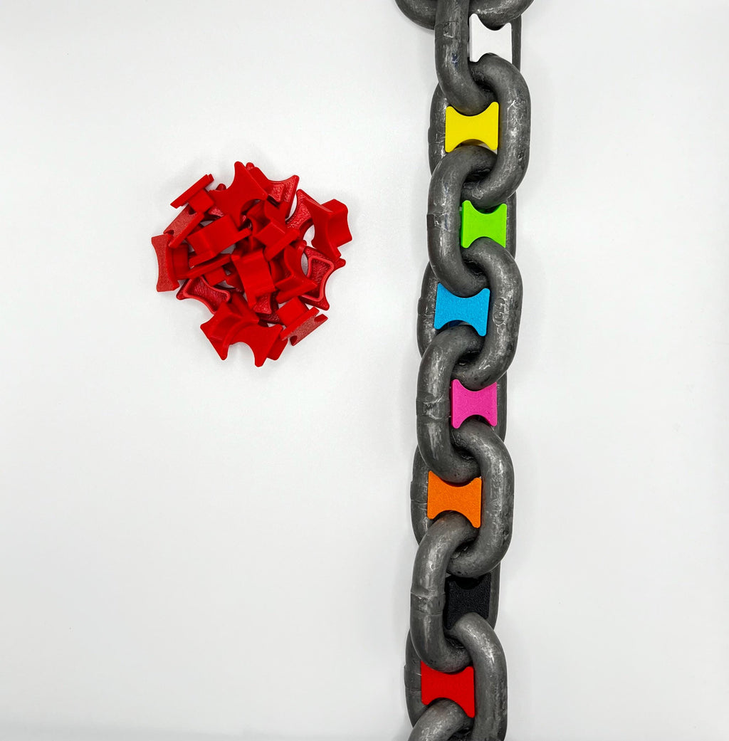 Bright PINK Anchor Chain Markers - High-Visibility, Weather-Resistant, Easy Install Marine Accessories for Safe Boat Anchoring